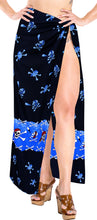 Load image into Gallery viewer, la-leela-soft-light-bathing-suit-women-sarong-printed-88x42-bright-blue_2524