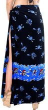 Load image into Gallery viewer, la-leela-soft-light-bathing-suit-women-sarong-printed-88x42-bright-blue_2524