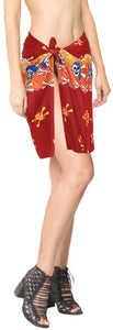 La-Leela-Soft-Light-Long-Swim-Women's-Skull-Halloween-Costume-Swimsuit-Pareo-Cover-Ups-Beach-Sarong-Blood Red_Q70