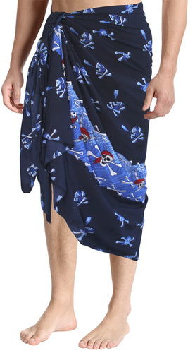 la-leela-beach-wear-mens-sarong-pareo-wrap-cover-upss-bathing-suit-beach-towel-swimming-Blue_Q62