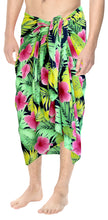 Load image into Gallery viewer, LA LEELA Men&#39;s Full Beach Sarong Cover Up Swimwear Wrap Pareo One Size Pink_Q31