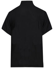 Cargar imagen en el visor de la galería, la-leela-mens-casual-beach-hawaiian-shirt-aloha-tropical-beach-front-pocket-short-sleeve-hawaii-theme-black