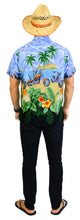 Load image into Gallery viewer, LA LEELA Shirt Casual Button Down Short Sleeve Beach Shirt Men Aloha Pocket 89