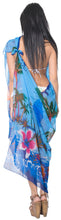 Load image into Gallery viewer, LA LEELA Women&#39;s Beach Cover Up Bikini Sarong Swimsuit Wrap 69&quot;x42&quot; Teal_E173