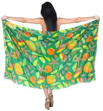 Load image into Gallery viewer, LA LEELA Women&#39;s Beach Cover Up Pareo Canga Swimsuit Sarong One Size Green_D238