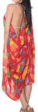 Cargar imagen en el visor de la galería, LA LEELA Women&#39;s Swimsuit Cover Ups Beach Sarongs Plus Size One Size Red_D235