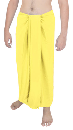 la-leela-men-sarong-rayon-solid-swimsuit-beach-pareo-towel-boys-wrap-78x39-yellow_6553