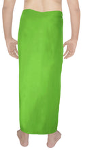 Load image into Gallery viewer, la-leela-men-sarong-rayon-solid-casual-bathing-swimsuit-mens-78x39-parrot-green_6554