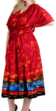 Load image into Gallery viewer, la-leela-soft-printed-kaftan-maxi-nightgowns-womens-orange-73-one-size-orange_n883