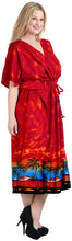 Load image into Gallery viewer, la-leela-soft-printed-kaftan-maxi-nightgowns-womens-orange-73-one-size-orange_n883