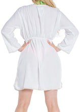 Load image into Gallery viewer, la-leela-womens-beach-cover-up-blouse-top-white_n826-osfm-8-14-white_n826