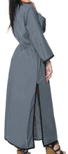 Load image into Gallery viewer, La Leela Swimwear SOFT Rayon Bikini Cover up Beach Swimsuit Women Dress Grey