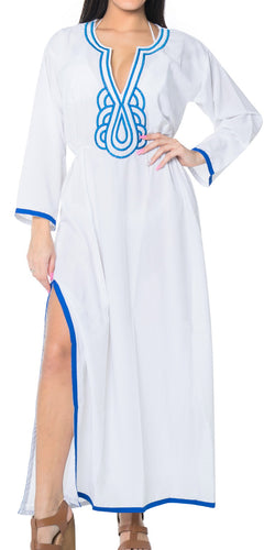 La Leela Swimwear SOFT Rayon Bikini Cover up Beach Swimsuit Women Dress White