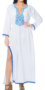 La Leela Swimwear SOFT Rayon Bikini Cover up Beach Swimsuit Women Dress White
