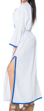 Load image into Gallery viewer, La Leela Swimwear SOFT Rayon Bikini Cover up Beach Swimsuit Women Dress White