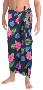 la-leela-mens-hawaiian-beach-wrap-sheer-sarong-swimming-bathing-suit-towel-beachwear-swim-pareo-cover-up-long-72x42--blue-129393