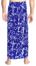 Load image into Gallery viewer, la-leela-men-sarong-soft-light-printed-aloha-party-hawaiian-mens-72x42-royal-blue_2749