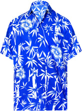 Load image into Gallery viewer, LA LEELA Shirt Casual Button Down Short Sleeve Beach Shirt Men Aloha Pocket 166 1890