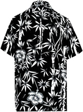 Load image into Gallery viewer, la-leela-shirt-casual-button-down-short-sleeve-beach-shirt-men-aloha-pocket-Shirt-Halloween Black_W345