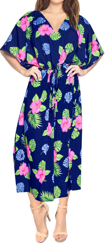 la-leela-lounge-caftan-likre-printed-resort-wear-island-party-kaftan-boho-top-blouse-lightweight-designer-cover-ups-Navy Blue_V612