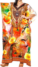 Load image into Gallery viewer, la-leela-soft-digital-top-caribbean-long-caftan-womens-multi-206-one-size-multicolor_v566