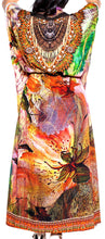 Load image into Gallery viewer, la-leela-soft-digital-top-caribbean-long-caftan-womens-multi-206-one-size-multicolor_v566