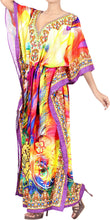 Load image into Gallery viewer, Floral Long Multi Color Abstarct Printed Caftan For Women