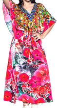 Load image into Gallery viewer, la-leela-lounge-soft-digital-cruise-vintage-vacation-caftan-womens-multi-194-one-size