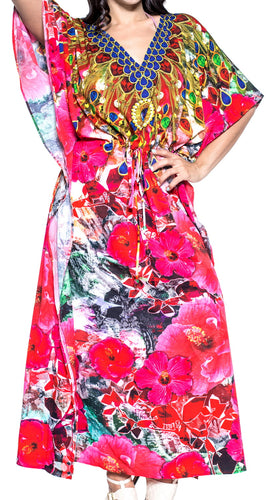 la-leela-lounge-soft-digital-cruise-vintage-vacation-caftan-womens-multi-194-one-size