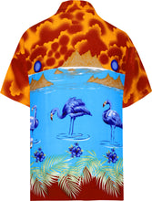 Load image into Gallery viewer, la-leela-shirt-casual-button-down-short-sleeve-beach-shirt-men-aloha-pocket-Blood Red_W61