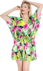 la-leela-bikni-swimwear-soft-fabric-printed-beachwear-loose-cover-up-OSFM 16-28W [XL- 4X]-Pink_P435