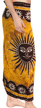 Load image into Gallery viewer, LA LEELA Rayon Batik Swimwear Wrap Party Swim Male Pareo 72&quot;X42&quot; Brown 6606 130629