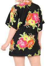 Load image into Gallery viewer, la-leela-bikni-swimwear-soft-fabric-printed-beachwear-loose-cover-up-osfm-14-28-l-4x-red_1984