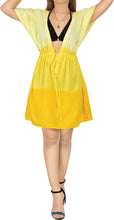Load image into Gallery viewer, LA LEELA Women&#39;s Summer Ombre Yellow Cotton Cover up Beach Swimsuit Bikini Wrap
