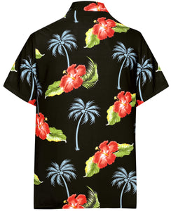 la-leela-shirt-casual-button-down-short-sleeve-beach-shirt-men-aloha-pocket-Shirt-Halloween Black_W365