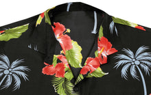 Load image into Gallery viewer, la-leela-shirt-casual-button-down-short-sleeve-beach-shirt-men-aloha-pocket-Shirt-Halloween Black_W365