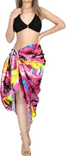 Load image into Gallery viewer, LA LEELA Women&#39;s Hawaiian Print Long Stylish Pareo Sarong Beachwear Wrap Swimsuit Cover up