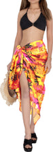 Load image into Gallery viewer, LA LEELA Women&#39;s Hawaiian Print Long Stylish Pareo Sarong Beachwear Wrap Swimsuit Cover up