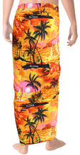 Load image into Gallery viewer, LA LEELA Men&#39;s Beach Swimsuit Sarong Swimwear Cover Up Tie One Size Orange_V166