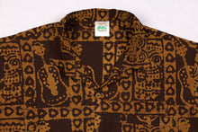 Load image into Gallery viewer, LA LEELA Men&#39;s Casual Beach hawaiian Shirt Aloha Tropical Beach  front Pocket Short sleeve Mustard