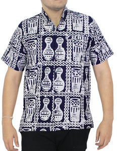 la-leela-mens-relaxed-casual-beach-hawaiian-shirt-aloha-tropical-beach-front-pocket-short-sleeve-navy-blue