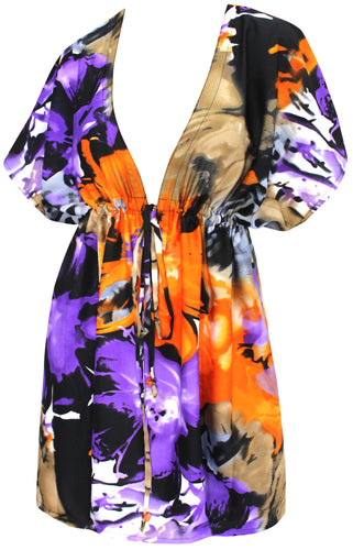 la-leela-bikni-swimwear-soft-fabric-printed-beachwear-loose-cover-up-OSFM 14-24W [L- 3X]-Scary Purple_Q418