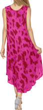 Load image into Gallery viewer, Women&#39;s Tie Dye Casual Rayon Embroidered Sleeveless Loose Maxi Beach Dress Pink