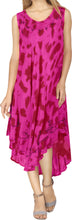 Load image into Gallery viewer, Women&#39;s Tie Dye Casual Rayon Embroidered Sleeveless Loose Maxi Beach Dress Pink