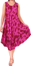 Load image into Gallery viewer, Women&#39;s Tie Dye Casual Rayon Embroidered Sleeveless Loose Maxi Beach Dress Pink