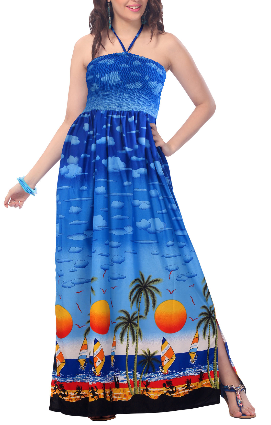 LA LEELA Long Maxi Seashore Sunset Print Tube Dress For Women Palm Tree Beachy Vibes Summer Vacation Beach Party Outfit Ladies | Beach Hawaiian Shirts, Sarongs, Dresses, Caftans, Kaftans, Cardigans, Kimonos for LA LEELA Long Maxi Seashore Sunset Print Tube Dress For Women Palm Tree Beachy Vibes Summer Vacation Beach Party Outfit Ladies | Beach Hawaiian Shirts, Sarongs, Dresses, Caftans, Kaftans, Cardigans, Kimonos for
