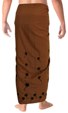Load image into Gallery viewer, LA LEELA Men&#39;s Sarong Swimsuit Cover Up Summer Beach Wrap One Size Brown_N402