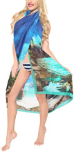 Load image into Gallery viewer, la-leela-sheer-chiffon-swimsuit-cover-up-sarong-digital-78x39-royal-blue_1343-blue_n369