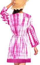 Load image into Gallery viewer, Cover up Dress Tunic Pool Resort Wear Cotton Caftan Beachwear Swimsuit Pink