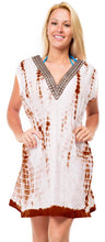Load image into Gallery viewer, Beach wear Cruise Wear Caftan Tunic Top Poncho Coverup Swimsuit Bikini Brown